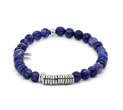 blue beads bracelet