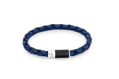 carbon fiber and leather bracelet