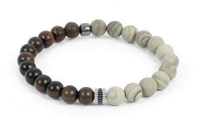 round stone beads bracelet