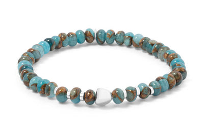 blue stone beads bracelet