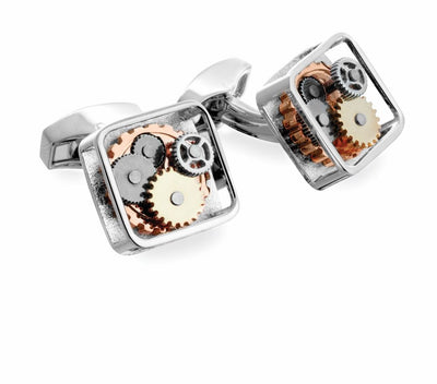 cufflinks Inspired by mechanical watches movements