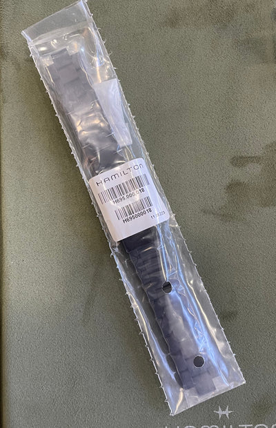 Hamilton all black titanium bracelet in plastic package