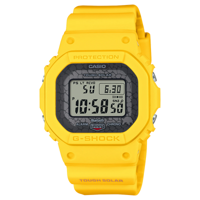 Casio digital yellow plastic watch 