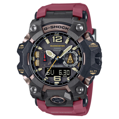 G Shock watch Guard structure integrating components made with different materials