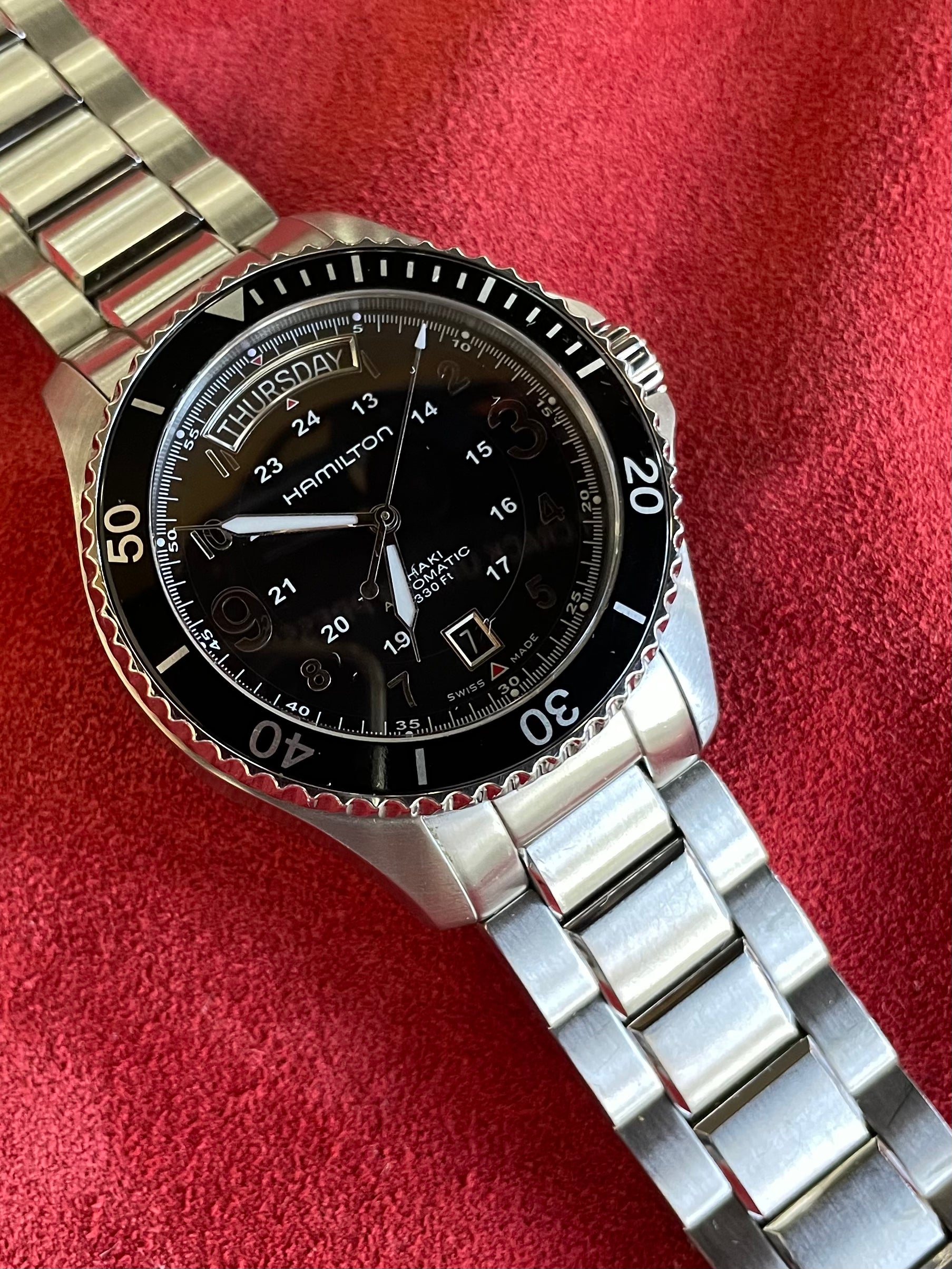 2015 Hamilton KHAKI NAVY SCUBA AUTO Day Date H64515133 41mm Mimo s JW