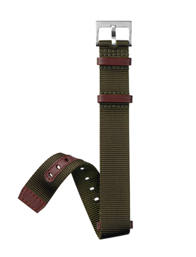 Green NATO Strap Standard with pin  buvkle 