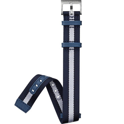 blue stripe strap with steel pin buckle
