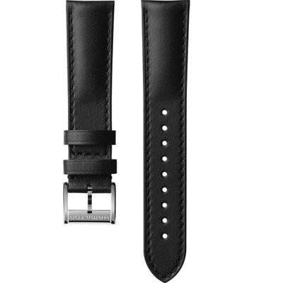 black wrist watch strap with pin buckle