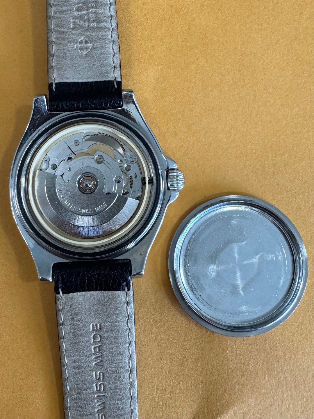 1990's ZODIAC VINTAGE SEA WOLF BLUE POINT BLUE DOT 506.55.45 38mm
