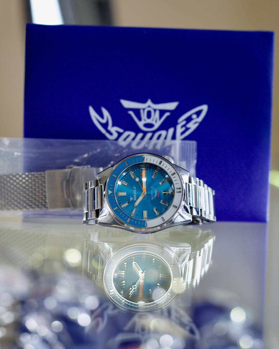 2025 SQUALE 60 ATMOS MATIC Light Blue MATICXSE.ME22 44MM – Mimo's JW