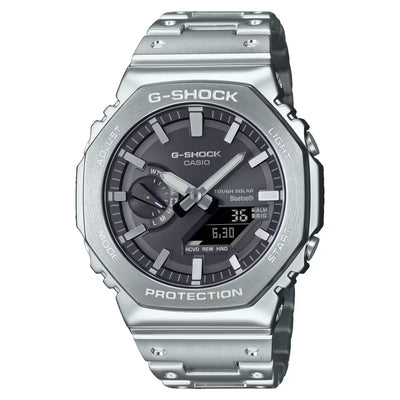 Gshock full steel watch with hydrid dial