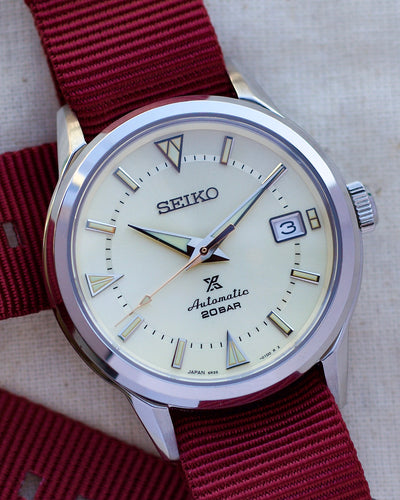 Seiko alpinist watch on nylon strap 