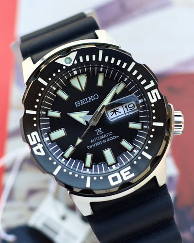 Seiko steel watch with Japanese date window