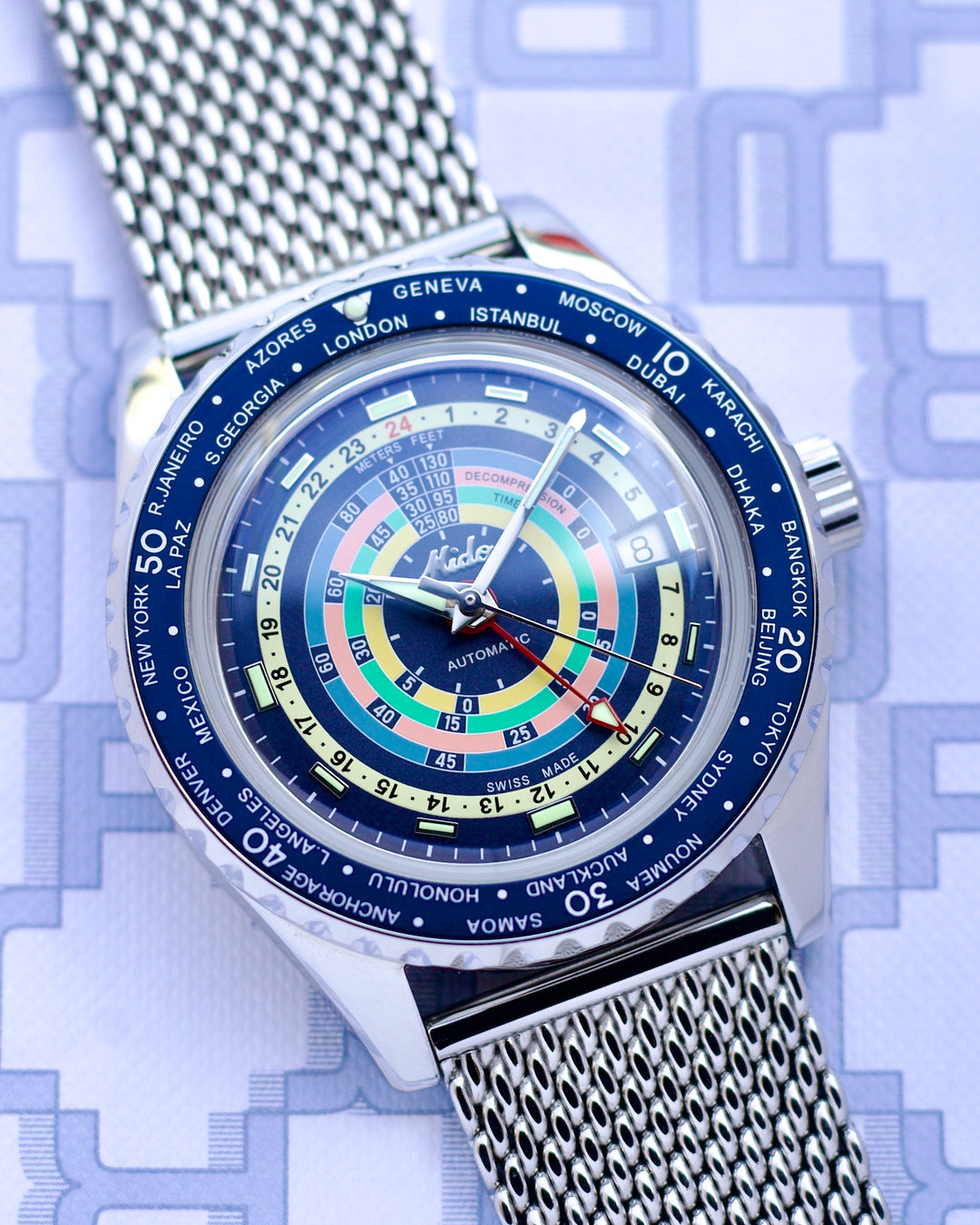 mido出品 2025 Mido Ocean Star GMT Decompression Worldtimer M026.829.17