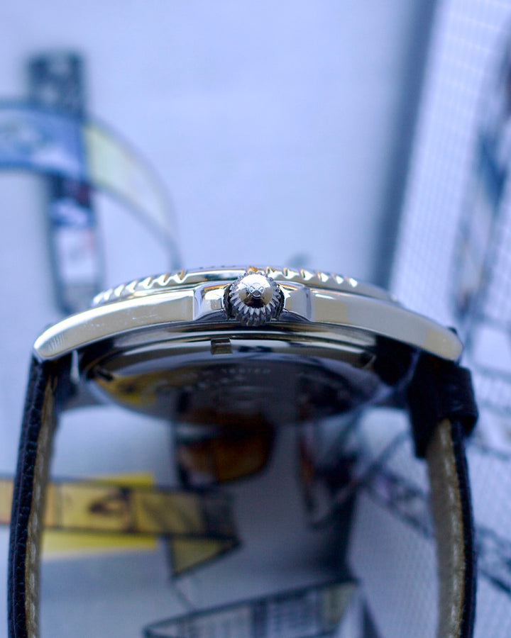 1990's ZODIAC VINTAGE SEA WOLF BLUE POINT BLUE DOT 506.55.45 38mm