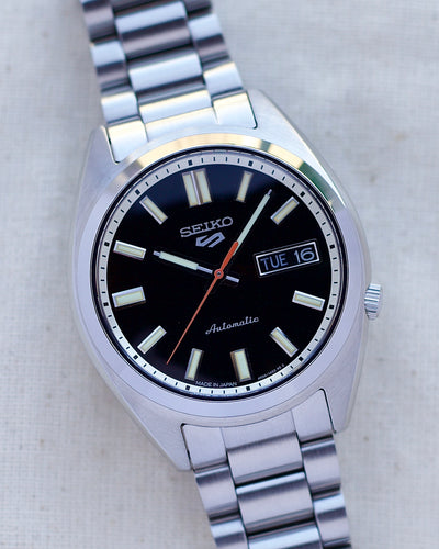 Seiko vintage style steel watch