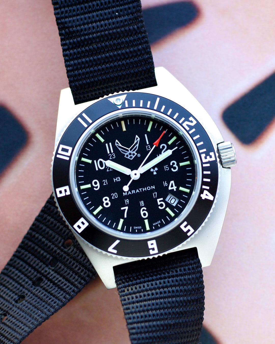 2024 Marathon Steel Pilot Navigator Watch with Date - USAFD
