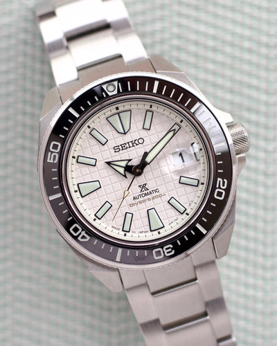 Seiko steel diver watch