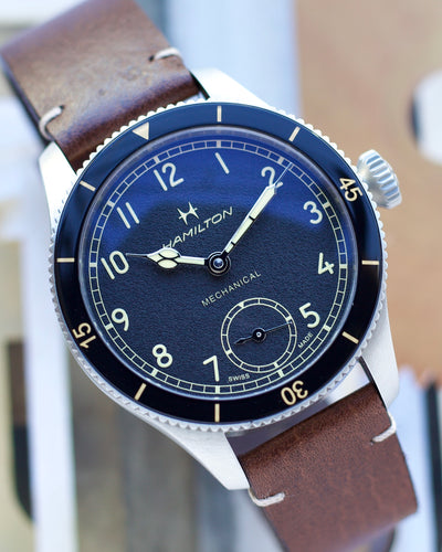 Hamilton pilot steel watch