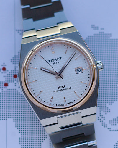 Tissot PRX steel watch