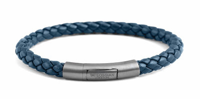  blue leather bracelet