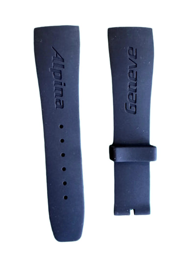 Black Silicon watch strap