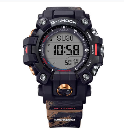 Gshock wristwatch digital on rubber casing
