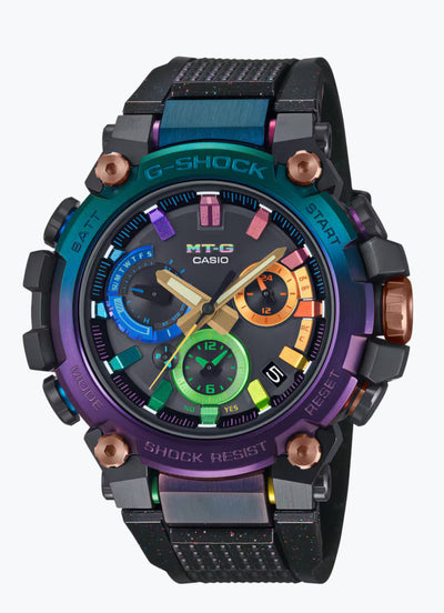 Multi color analog gshock watch