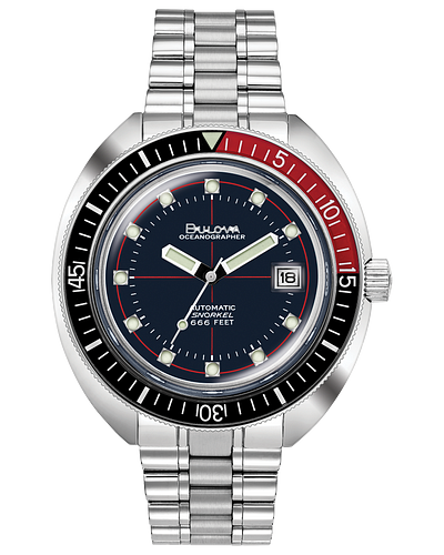Steel diver Wrist watch on Black Dial with Diver bezel 