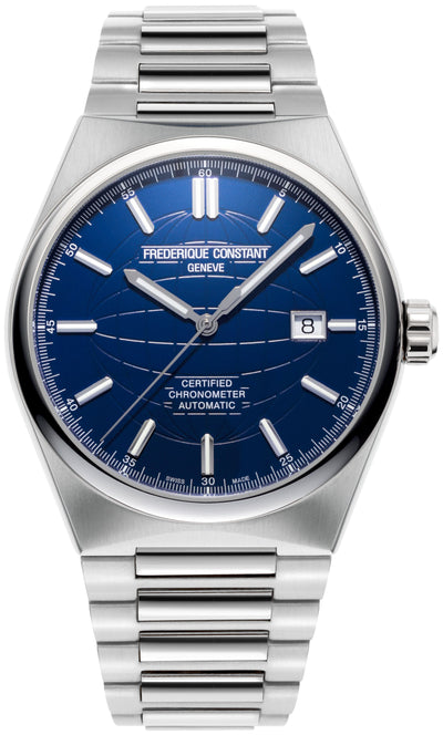 FC-303N4NH6B Blue dial on Steel Case and Bracelet Wrist watch