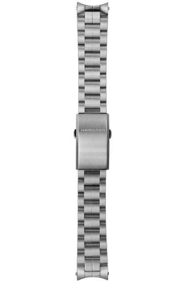 steel wristwatch bracelet and clasp