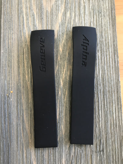 black silicon strap