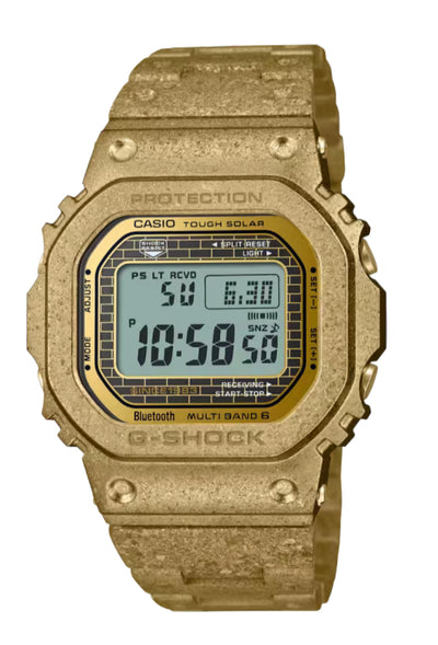 gold tone digital wristwatch 