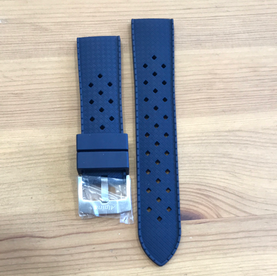 navy silicon wrist watch strap