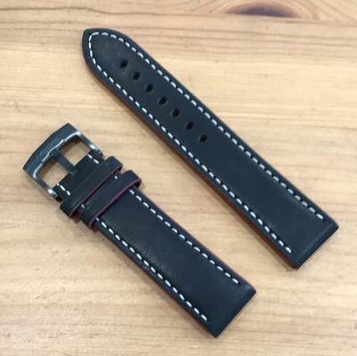 black leather watch strap 